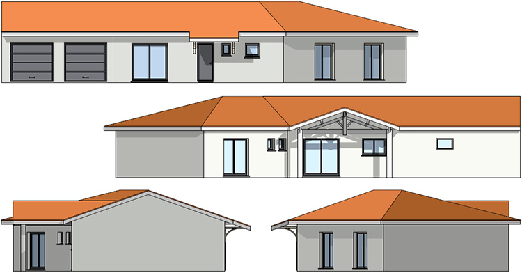 Maison individuelle avec garage double
