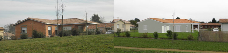 Insertion paysagère d'une maison individuelle